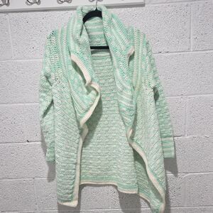 Chic Mint Open Front Cardigan